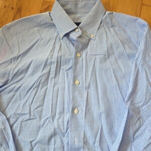 David Donahue Gingham Dress Shirt Meduim